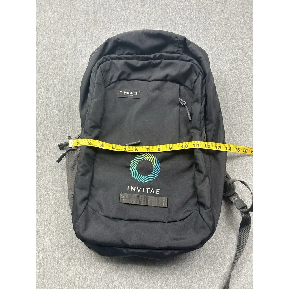 Timbuk2 Parkside Laptop Backpack Black Travel‎ Pocket Tablet Work School *LOGO*